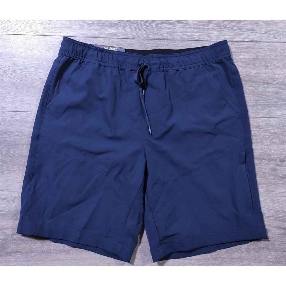 Gerry Shorts Adult Medium Blue Pull On Trail Shorts Side Pocket Drawstring Mens